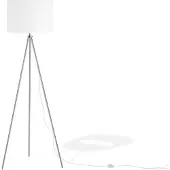 Beliani VISTULA - Staande lamp - Wit/Zilver - Metaal
