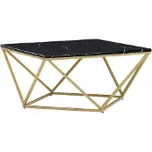 Beliani MALIBU - Salontafel - Zwart - MDF