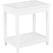 Beliani ATTU - Bijzettafel - Wit - MDF