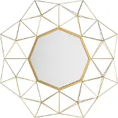 Beliani GAILLAC - Decoratieve Spiegel-Goud-IJzer