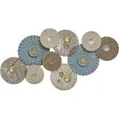 Beliani HASSIUM - Wanddecoratie - Blauw - Metaal
