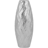 Beliani ARPAD - Decoratieve vaas - Zilver - Keramiek
