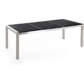 Beliani GROSSETO - Tuintafel - Zwart - 100 x 220 cm - Graniet