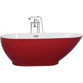 Beliani GUIANA - Badkuip - Rood - 82 x 173 - Acryl