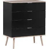 Beliani WALPI - Commode - Zwart - MDF