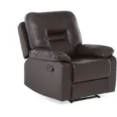 Beliani BERGEN - TV-fauteuil - Bruin - Kunstleer