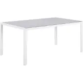 Beliani CATANIA - Tuintafel - Grijs - 160 x 91 cm - Veiligheidsglas