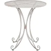 Beliani CILENTO - Tuintafel - Grijs - 71 x 71 cm - Metaal