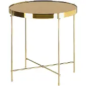 Beliani LUCEA - Bijzettafel - Goud - IJzer