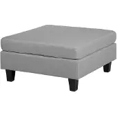 Beliani FEVIK - Hocker - Grijs - Polyester