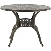Beliani SAPRI - Tuintafel - Bruin - 100 x 100 cm - Aluminium