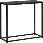 Beliani DELANO - Consoletafel - Zwart - Veiligheidsglas
