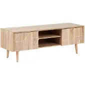 Beliani FRANKLIN - TV-meubel - Lichte houtkleur - Spaanplaat