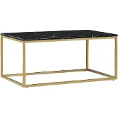 Beliani DELANO - Salontafel - Zwart/Goud - MDF