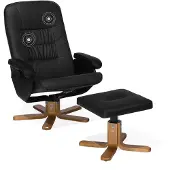 Beliani RELAXPRO - Fauteuil - Zwart - Kunstleer