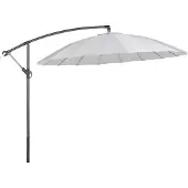 Beliani CALABRIA II - Zweefparasol - Lichtgrijs - Polyester