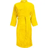 The One Towelling Luxe Badjas - 100% Katoen Geel / S/M