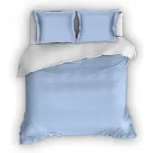 Romanette Dekbedovertrek Romanette Comtesse Bleu Wit Flanel