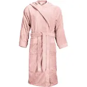 The One Towelling Badjas Zalm roze Capuchon - L/XL