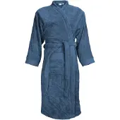 The One Towelling Luxe Badjas - 100% Katoen Denim / 2XL/3XL