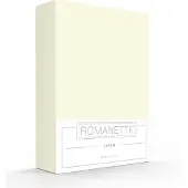 Romanette Hoeslaken Ivoor (Katoen)-160 x 200 cm