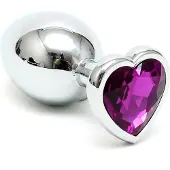 Rimba - Buttplug KLEIN met kristal in Hartvorm (unisex)