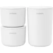 Brabantia ReNew Opbergpotjes Set - 3-delig - White