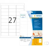 Herma Transparante inkjet etiketten A4 63.5x29.6mm 25 vel