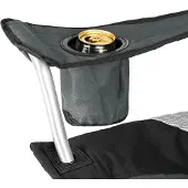 TecTake Stoel Basic Campingstoel - Opklapbaar - Grijs/Zwart