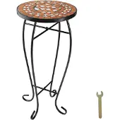 TecTake - Balkontafel bloemenkruk mozaïek - 402768