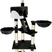 TecTake Hansi - Krabpaal - Zwart/wit - 260 cm