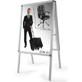 TecTake - Stoepbord Reclamebord A1 standaard + 2 folies 400881