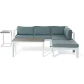 Beliani MESSINA - Loungeset voor 5 - Wit - Aluminium