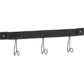 J-Line Kapstok 3 Haken Metaal Zwart Small