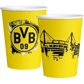 Amscan Feestbekers Bvb Dortmund 500 Ml Karton Geel 6 Stuks