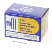 Bouwsales RVS nagels plat geruite kop 2.4 x 45mm 1kg