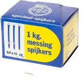 Bouwsales Messing nagels verloren kop 0.9 x 13mm 1kg