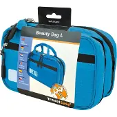 Travelsafe toilettas 21 x 12 cm ripstop/polyester blauw