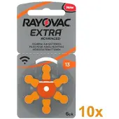 Rayovac Extra Advanced 13 Oranje (10 pakjes)