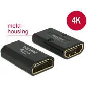 DeLOCK Compact HDMI (v) - HDMI (v) koppelstuk / metalen behuizing - versie 1.4 (4K 30Hz)