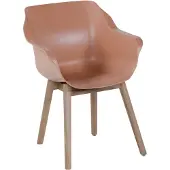 Hartman Sophie Studio dining tuinstoel teak/kunststoff 4 stuks