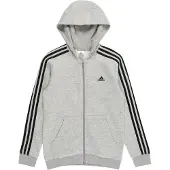 Adidas Essentials 3 Stripes Tracksuit Jacket Grijs 3-4 Years Jongen
