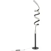 QAZQA Design vloerlamp zwart incl. LED en dimmer - Twisted