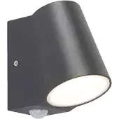QAZQA Buitenlamp antraciet met bewegingssensor incl. LED - Uma