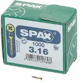 Spax Spaanplaatschroef platverzonken kop geel verzinkt pozidriv 3.0x16mm