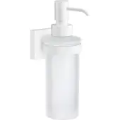 Smedbo Zeepdispenser House Wandmodel Matglas met Mat Wit