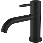 Regn Fonteinkraan - Mat Zwart - Messing - Kranen, Fonteinkranen, Opbouw Fonteinkranen - 8719689897017