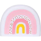 A Little Lovely Company Nachtlampe - 21 cm - Rainbow - Weiß/Rosa - - One Size - Nachtlicht