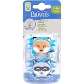 Dr. Browns Fopspeen Fase 1 0-6 Mnd Turquoise Grijs 2 Stuks