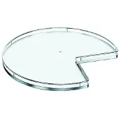 Kesseböhmer Inbouw Accessoire 3/4 Draaiplateauset kleur Chroom/Wit